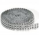 Darice Bling On A Roll 4mm X 3Yards  3 Rows Silver