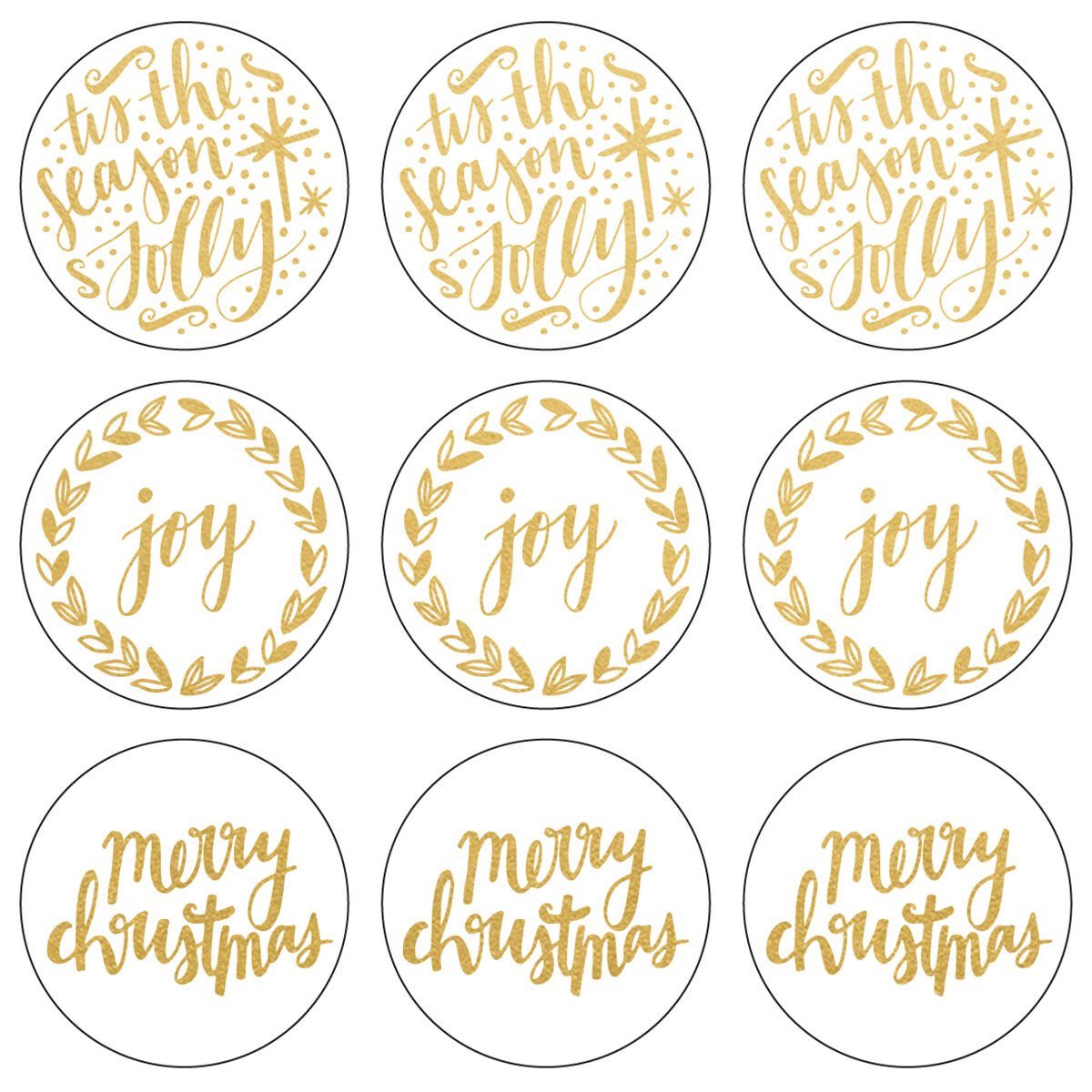kaiser Craft Lucky Dip Collection Christmas Foil Stickers Tis The Season