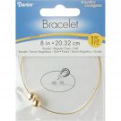 Darice Magnetic Clasp Bracelet 8 Inches Gold