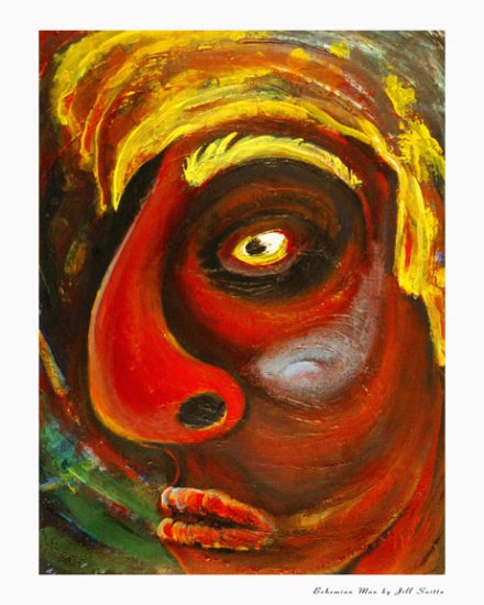 Bohemian Man, Reproduction, Jill Saitta, 8x10