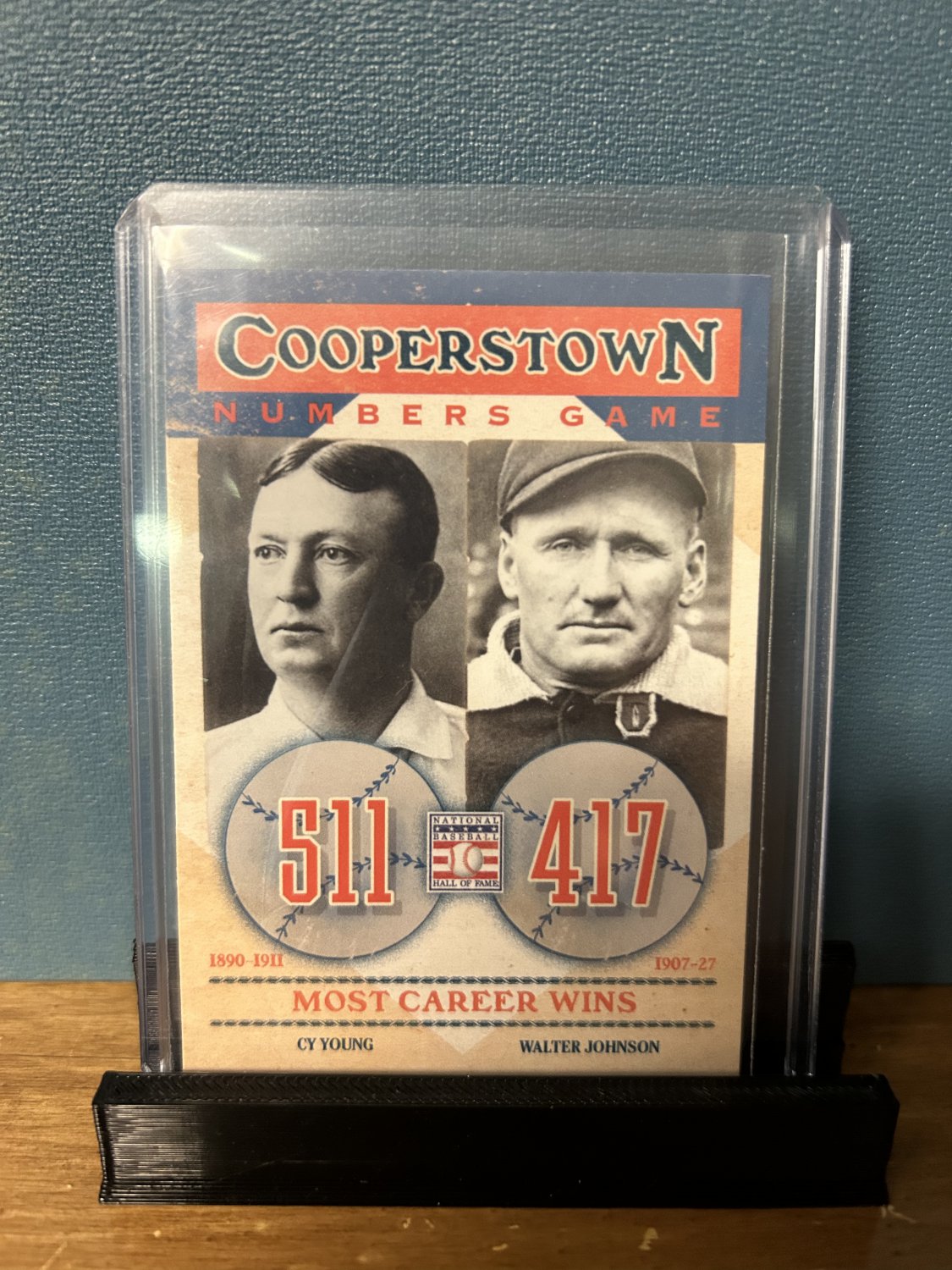 2013 Panini Cooperstown Numbers Game Cy Young/Walter Johnson #2