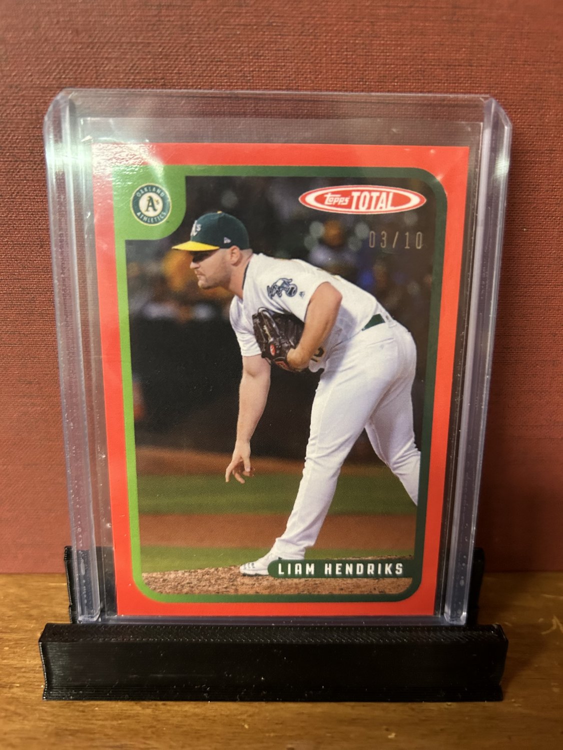 2020 Topps Total Liam Hendricks #219 Red Parallel 03/10