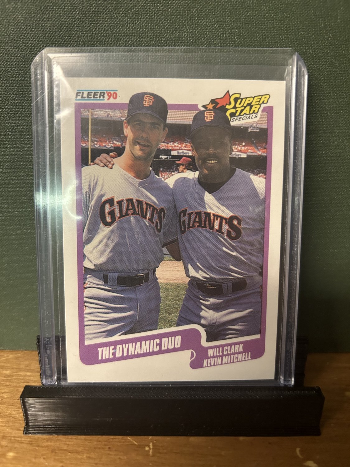 1990 Fleer Will Clark/Kevin Mitchell #637 Super Star Specials