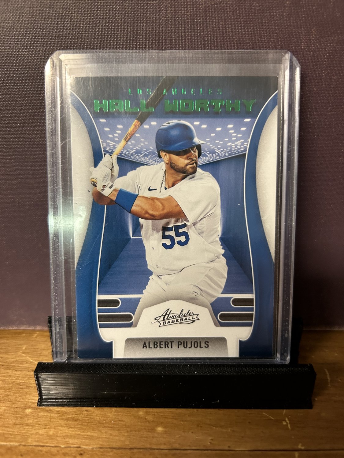 2022 Panini Absolute Hall Worthy Albert Pujols #HW-3 Green Parallel