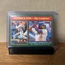 2025 Topps Heritage Father & Son Vladimir Guerrero/Vladimir Guerrero Jr. #69 Green Parallel