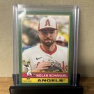 2025 Topps Heritage Nolan Schanuel #273 Green Parallel