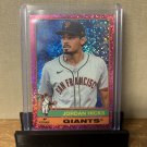 2025 Topps Heritage Jordan Hicks #100 Pink Sparkle Refractor