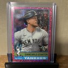 2025 Topps Heritage Giancarlo Stanton #212 Pink Sparkle Parallel