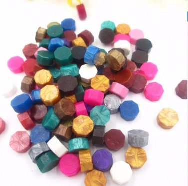 100 Sealing Wax Beads - Seal Wax Grain - Stamp Wax - Mixed Colors