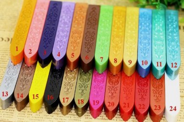 Sealing Wax Stick - Seal Wax - Stamp Wax - 24 Colors to Choose From