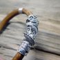 2 Vintage Tibetan Silver Tube Beads for Necklace Pendant, Bracelet or any DIY Beading