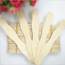 100 Natural Wavy Wood Craft Sticks DIY Wedding Fans