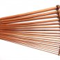36 pcs (18 Sizes) Bamboo Knitting Needles - Single Pointed Needles