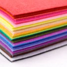 DIY Wool Felt Sheets - You will get 40 Sheets of 12" x 12" in Various Colors