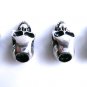 4 Skull Punk Silver Metal Dreadlock Beads Set for Necklace Pendant, Bracelet or any DIY Beading