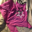 Kidpik 16 XXL girls Hot Pink, Black and White Leggings and Matching top