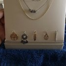 Hildie & Jo Jewelry Set Three Necklaces And Five Charms. Elegant & Affordable