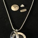 Stainless Steel Necklace With Round Story Locket “Believe In Love”