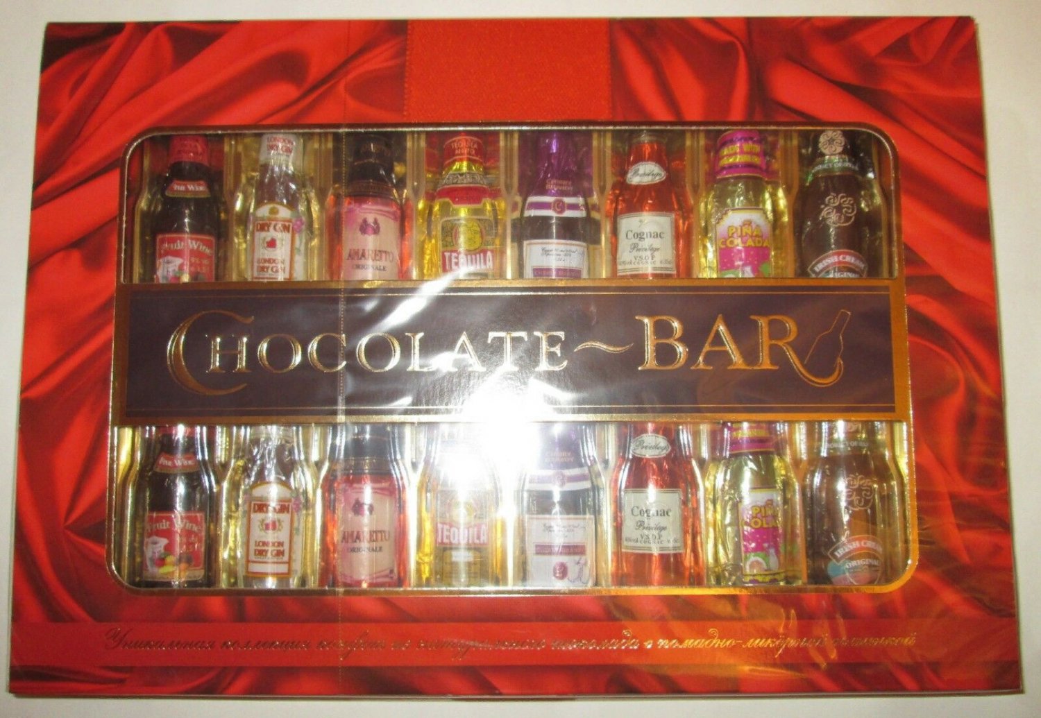 Chocolate Bar - chocolate candy with liquor - 8 varieties-Set Liqueur