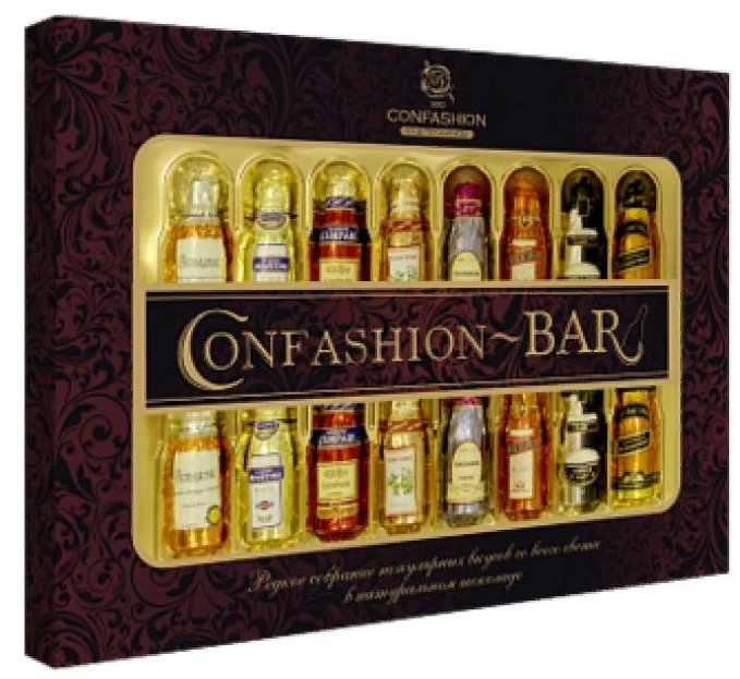 Confeshion Bar - chocolate candy with liquor - 8 varieties-Set Liqueur