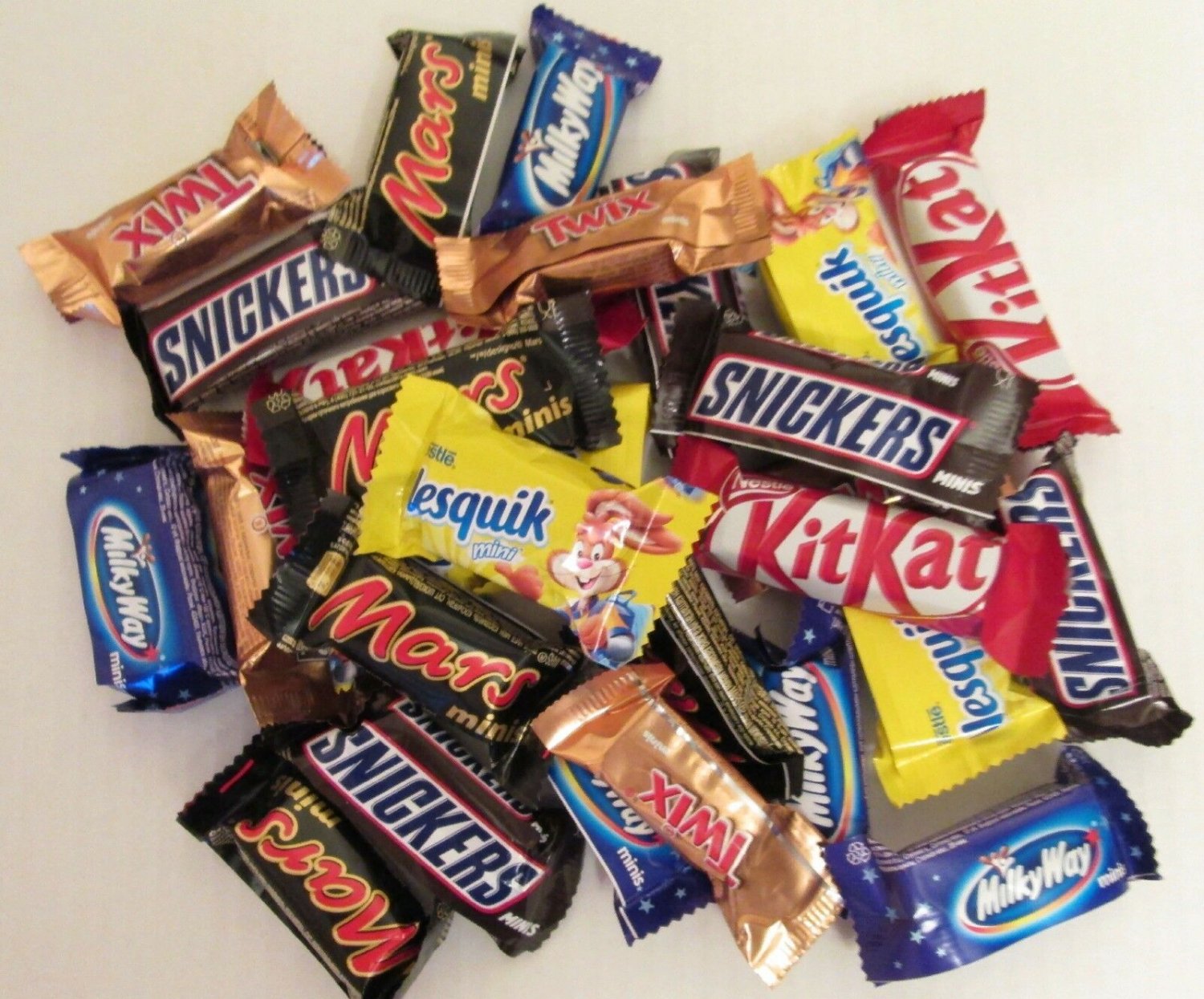 MARS, SNICKERS, TWIX and other Minis MIX chocolate candy . 454g/1 lb/16oz
