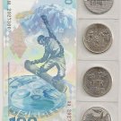 Russia Olympic games Sochi full set 4 X 25 roubles (2011-2014) + 100 rubles 2014