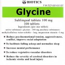 GLYCINE 5*100 tablets/100mg (glicin, glycinum, glycine) Dietary supplements