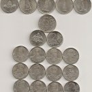 Russia 2, 5, 10 rubles 2012 Borodino PATRIOTIC WAR 1812 full set  (28 coins) UNC