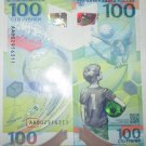 ✵Russia ✵100 rubles FIFA 2018 World Cup Football ✵ Polymer ✵ UNC ✵ prefix AA✵