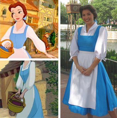 Belle Blue Dress Costume Beauty And The Beast Female Plus Size Available