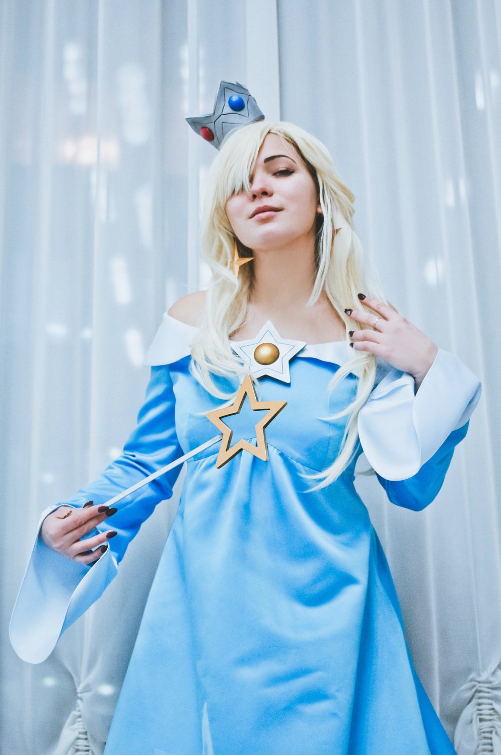 Princess Rosalina Blue Costume Plus Size Cosplay Dress