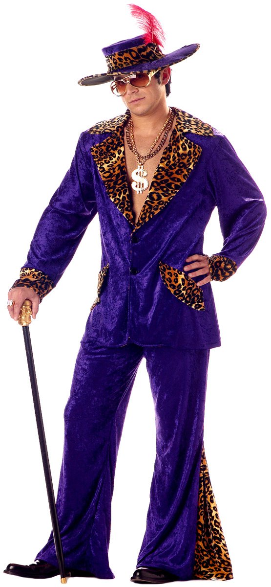 Adults 80s Pimp costume outfit for men