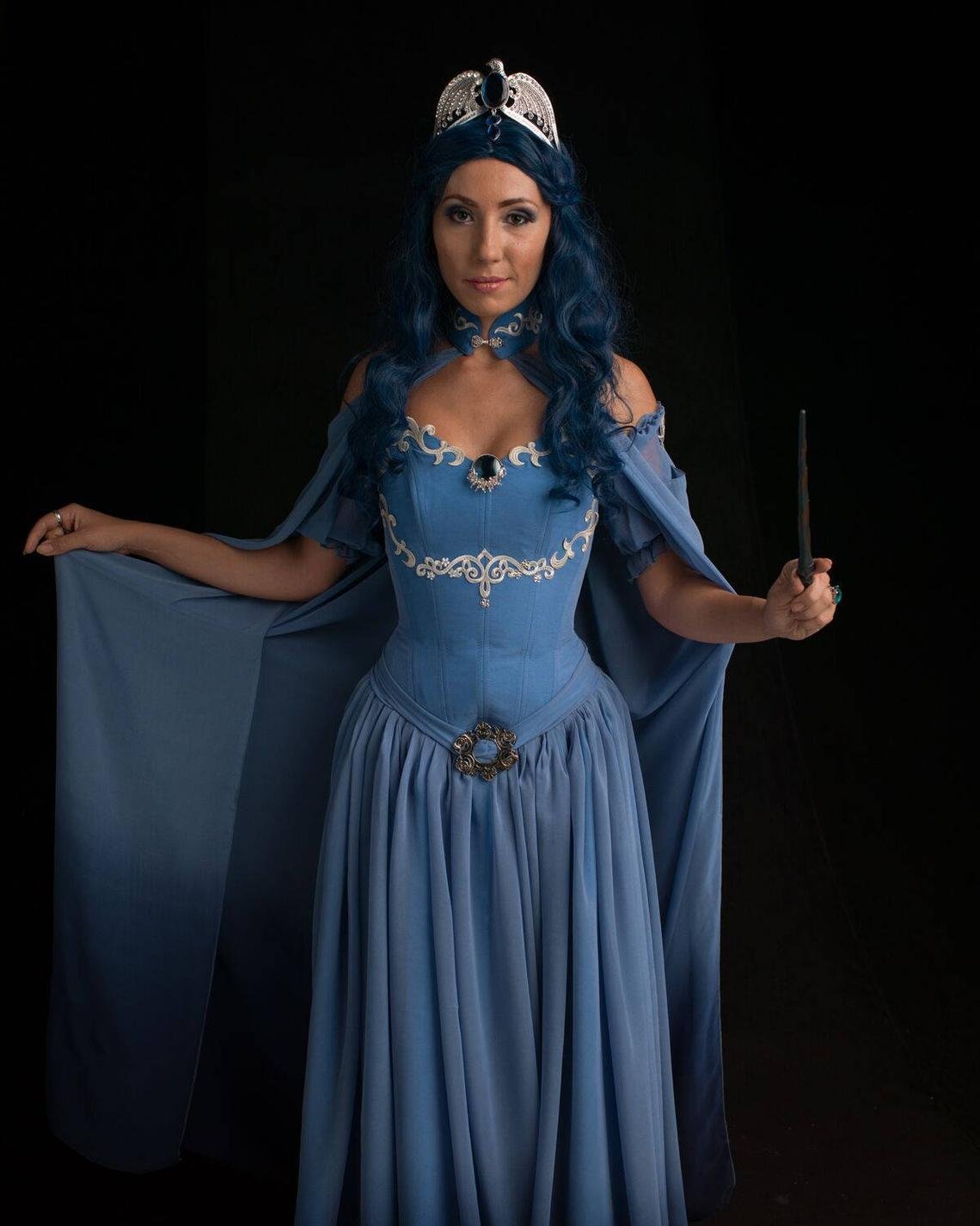 Rowena Ravenclaw Witch Dress Cosplay Costume For Women 1669