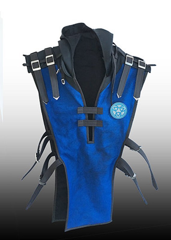 adults blue tabard Sub Zero tabard Mortal Kombat