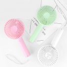 1PCs Handheld Mini Fan USB Rechargeable With Strap Adjustable 3 Speed For Office Outdoor Travel