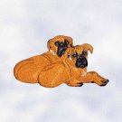 Twin Grumpy Dogs Machine Embroidery Design | 6x6 Hoop Design | Dog Machine Embroidery Designs