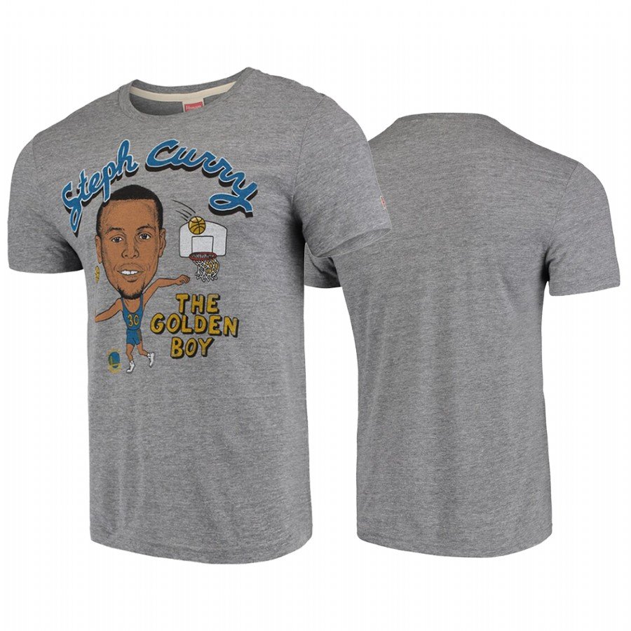 Youth Golden State Warriors Stephen Curry Gray Homage Player Graphic T-Shirt