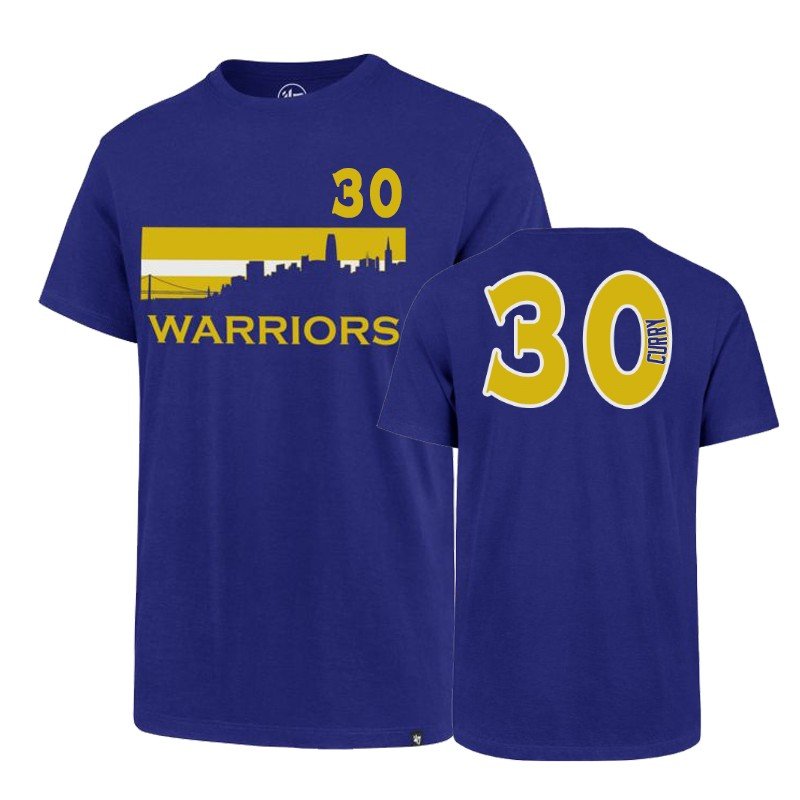 Youth Golden State Warriors Stephen Curry Royal Fashion T-shirt