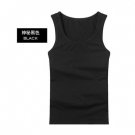 Men's casual vest pure cotton black sportswear clothes