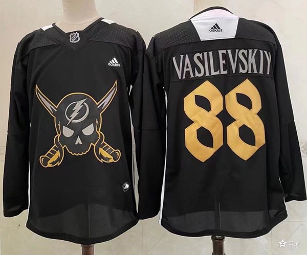 Andrei Vasileskiy #88 Tampa Bay Lightning White Gasparilla Jersey 2023