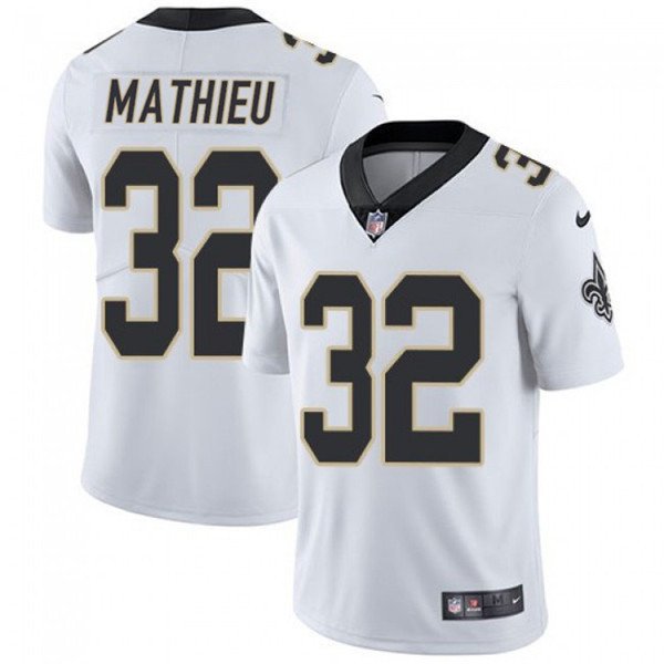 New Orleans Saints #32 Tyrann Mathieu White Away Vapor Limited