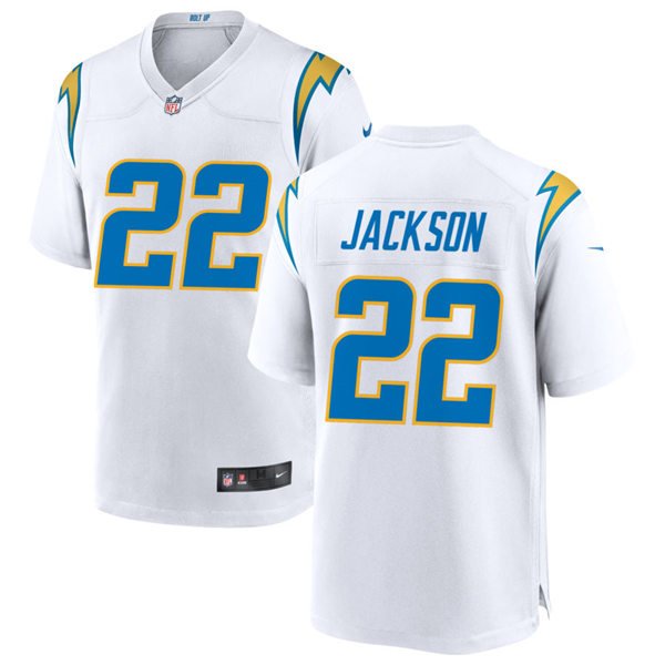 Chargers No22 Justin Jackson White Vapor Limited City Edition Jersey