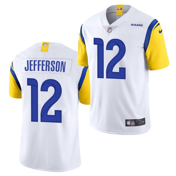 Los Angeles Rams #12 Van Jefferson 2021 White Modern Throwback Vapor 