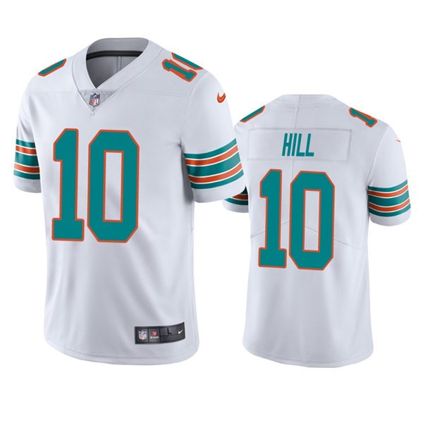 Miami Dolphins #10 Tyreek Hill White Retro Alternate Vapor Limited Jersey