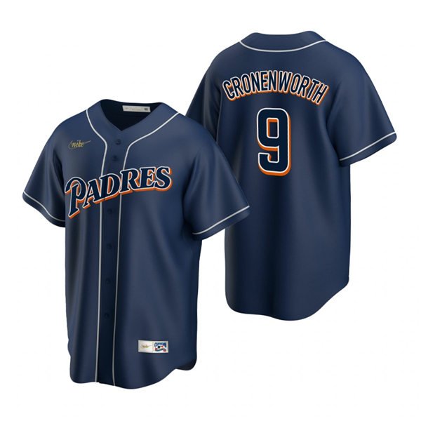 San Diego Padres #9 Jake Cronenworth Nike Navy Cooperstown Collection ...