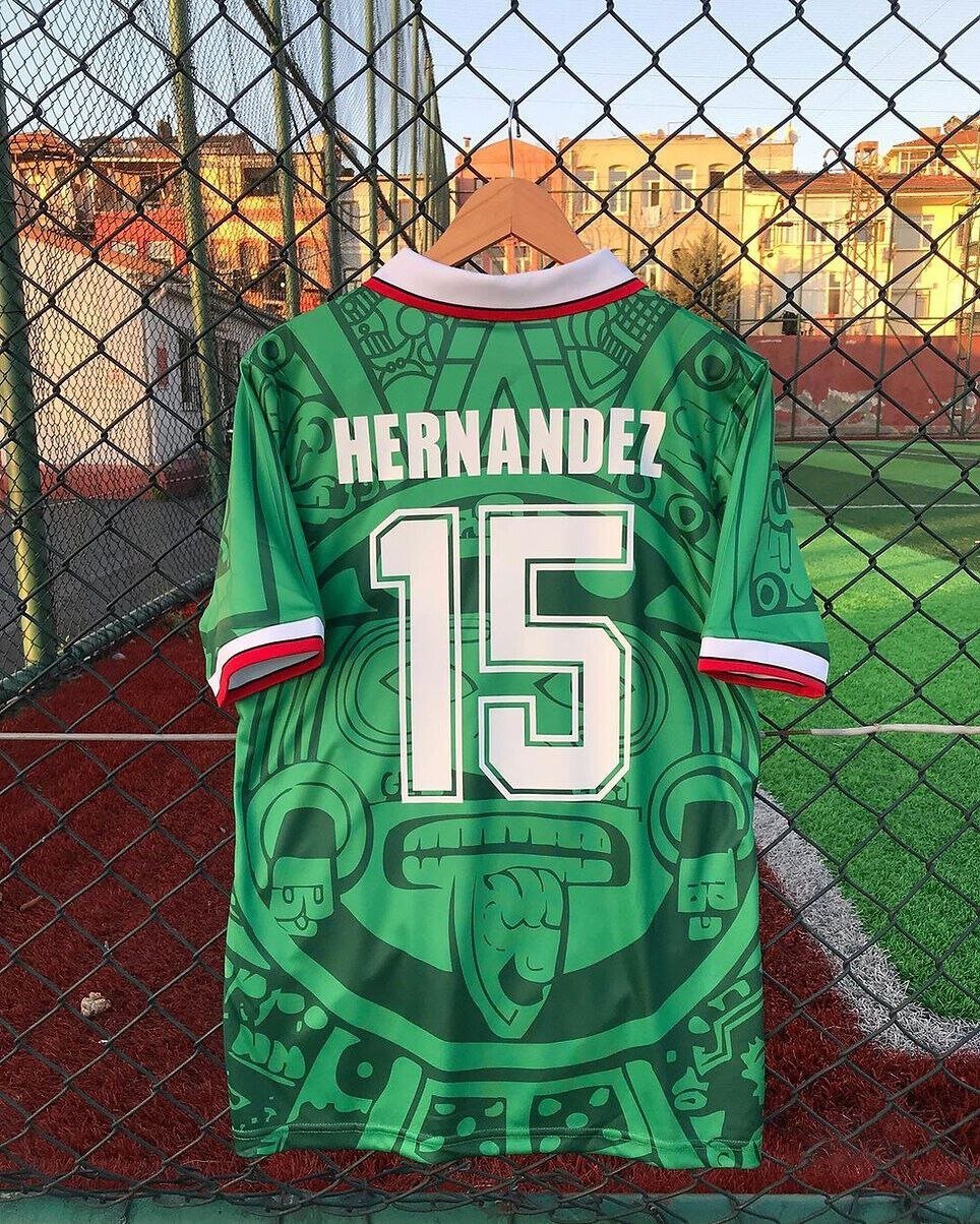 Herandez Mexico 1998 Retro Jersey Home Soccer Retro Jersey