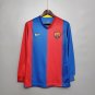 Barcelona 2006 07 Retro Jersey Home Long sleeve Soccer Jersey Barcelona 06 07
