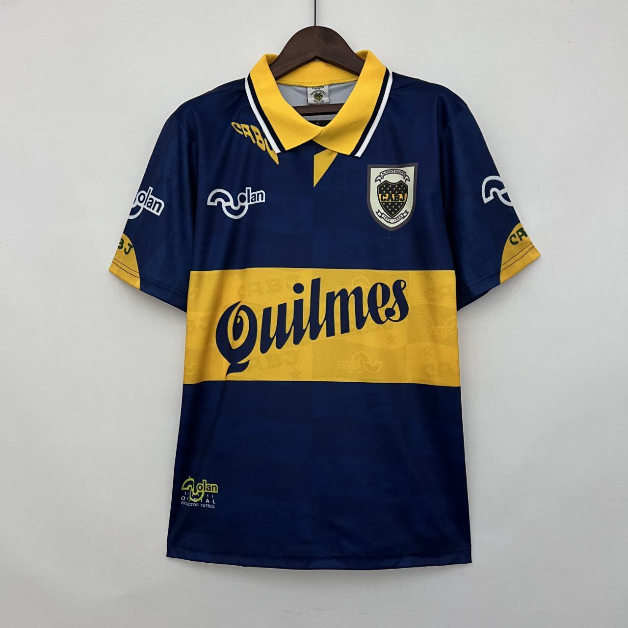 Boca Juniors 1995 96 Retro Jersey Home New Soccer Jersey Boca Juniors Retro