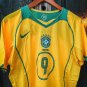 Brazil 2004 Ronaldo 9 Retro Jersey Home Soccer Retro Jersey Brazil_1