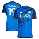 Cincinnati 23 24 VAZQUEZ 19 Jersey Home Soccer Jersey Cincinnati 2023 2024
